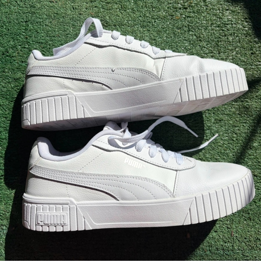 Puma White Platform Sneakers